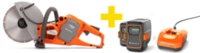 Battery power cutter Husqvarna K535i (2x BLiX B360X battery + C750X charger)