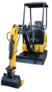 Rino XR10 PRO X, KOOP 192 1000 kg crawler mini excavator