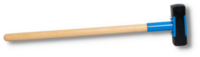Młotek brukarski długi gumowy Jazon MGD do kostki i krawężników (długość trzonka 90 cm)