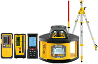 Laser level Nivel System NL540 (+ cranked tripod + laser stave + distance meter + laser sensors)