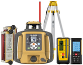 Laser level Topcon RL-SV2S DIGITAL (+ tripod, + laser stave, + distance meter, + 2x LS-B110 laser sensor)