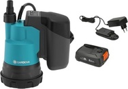 Battery submersible clear water pump Gardena 2000/2 18V P4A (with battery)