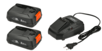Starter pack Gardena P4A (2x 2.5 Ah battery + charger)