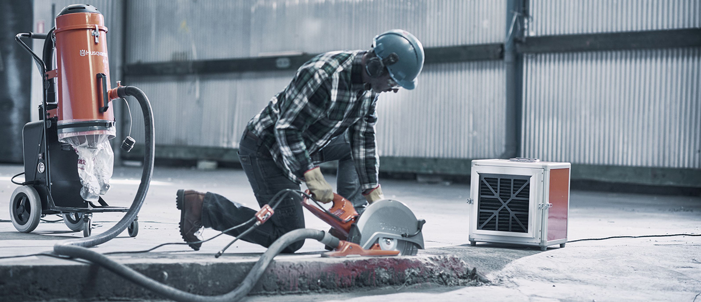 Ensure clean air in the workplace - Husqvarna Series A air cleaners