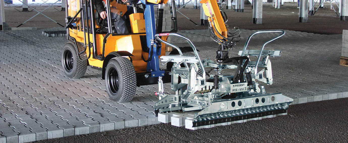 Paver installation machine Probst: quality without compromise