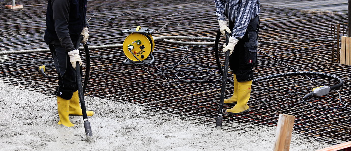 Concrete treatment in 10 steps using Wacker Neuson tools