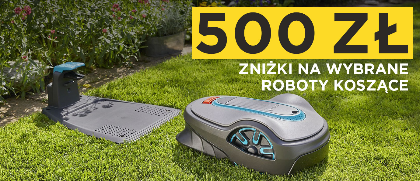 Promocja na roboty koszące Gardena: 500 zł taniej z kodem!