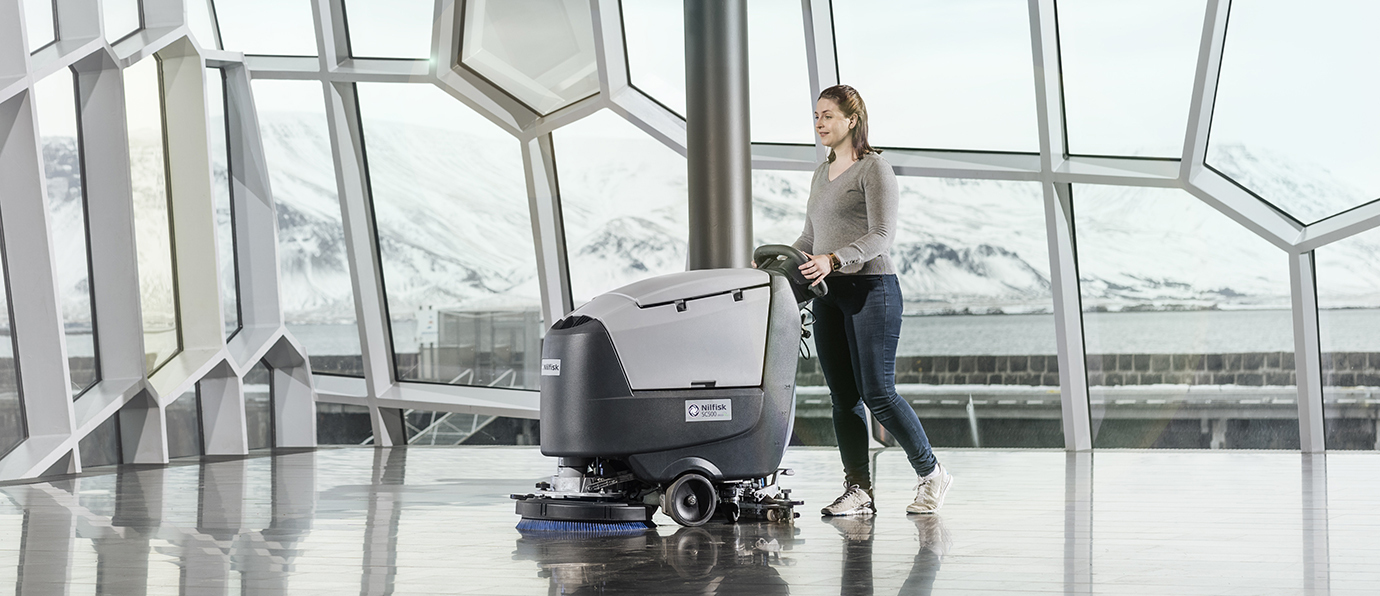 Saving when scrubbing - Nilfisk EcoFlex system