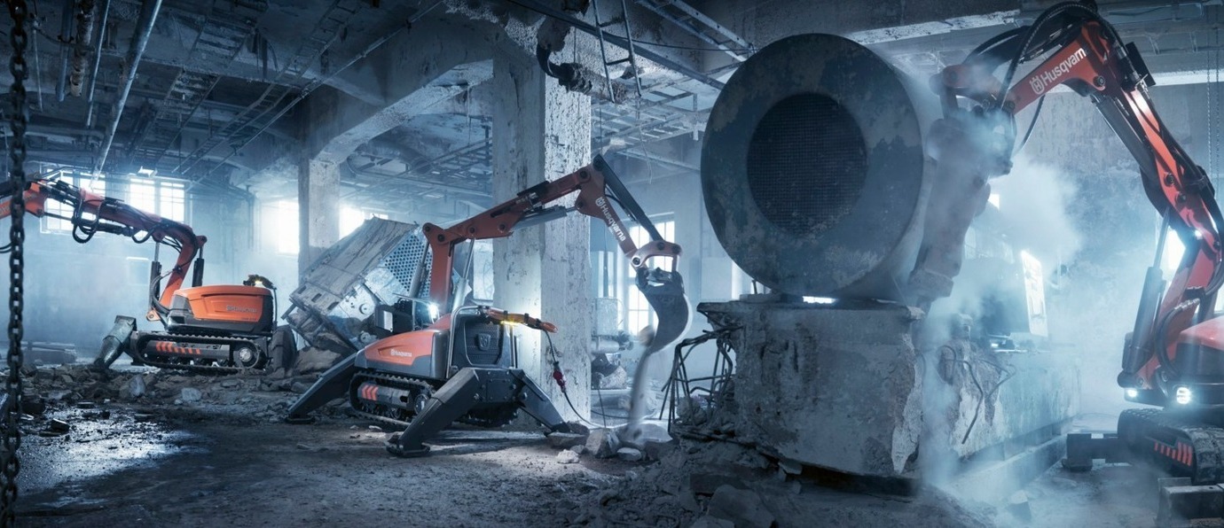 Husqvarna demolition robots - this is the future of the industry?