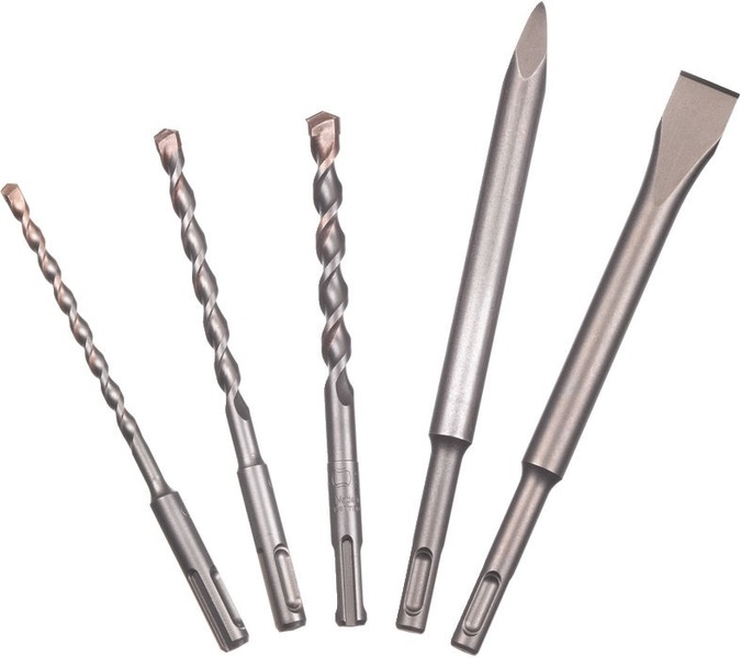 Zestaw SDS Plus AEG Powertools (wiertła 6, 8, 10 x 160 mm, dłuto wąskie, szpicak)