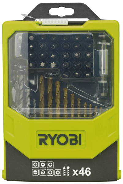 Drill bit and bit set Ryobi RAK46MIX (46 pieces)