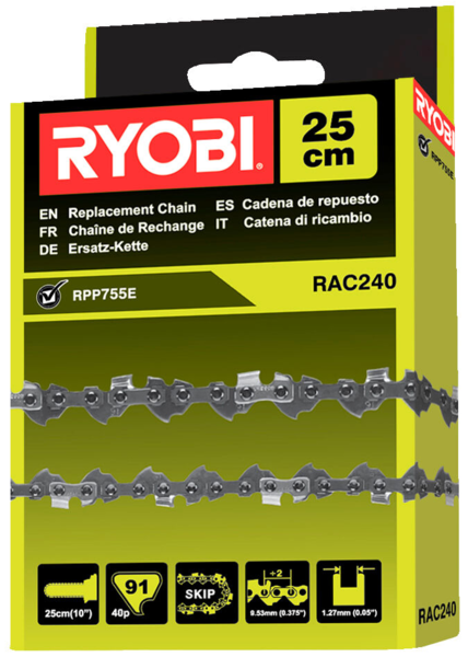 Chain for the Ryobi RAC240 saw (length 25 cm)