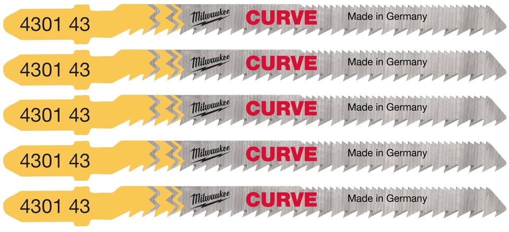 Blade set Milwaukee 75/2,5 mm (5 pcs)