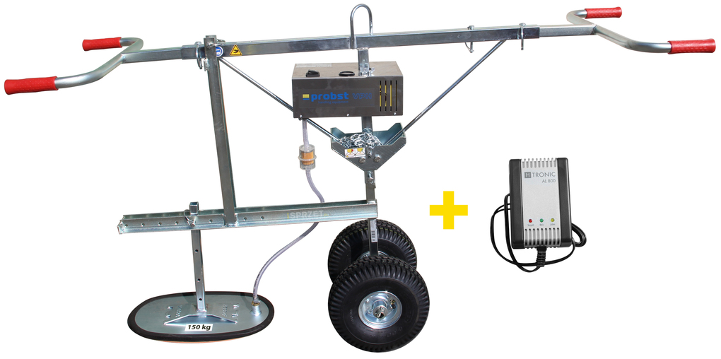 Ręczny/zawieszany chwytak próżniowy Probst VPH-150 (+ akumulator, ładowarka i zestaw transportowy)