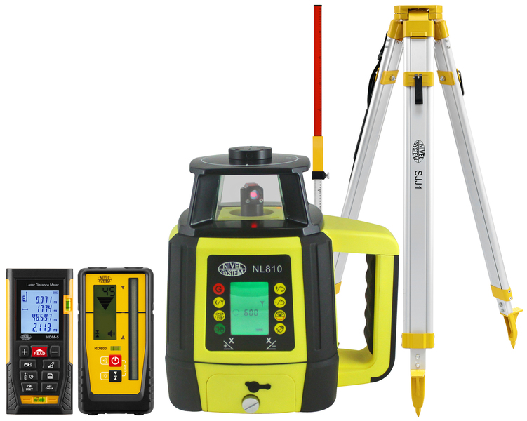 Niwelator laserowy Nivel System NL810 Digital (+ łata + statyw + dalmierz)