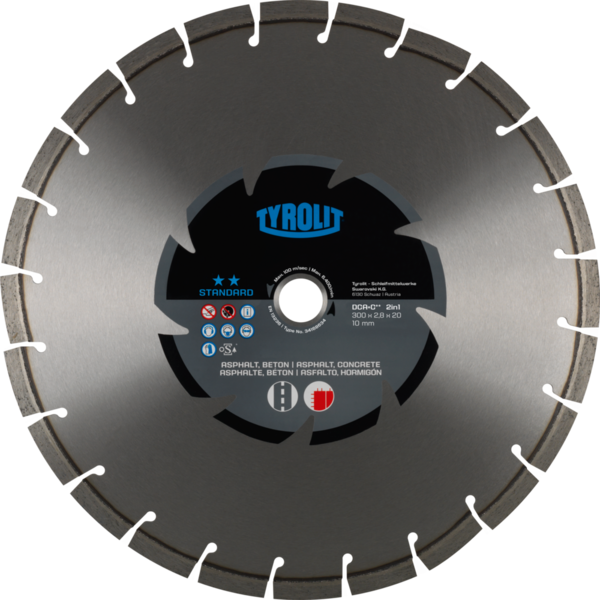 Diamond Blade Tyrolit Standard DCA+C-2in1 300 x 2,8 mm, 25,4/20 mm