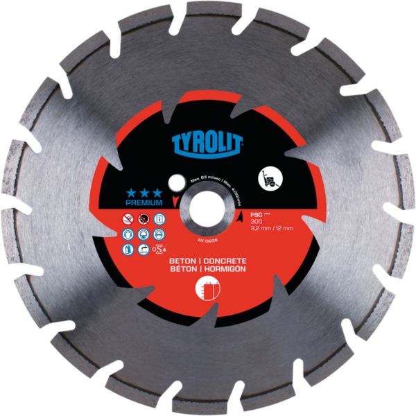 Diamond Blade Tyrolit Premium FSC 1200 x 4,4 mm, 35/25,4 mm