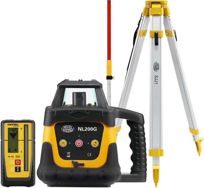 Laser level Nivel System NL200G DIGITAL (+ tripod, + laser stave)