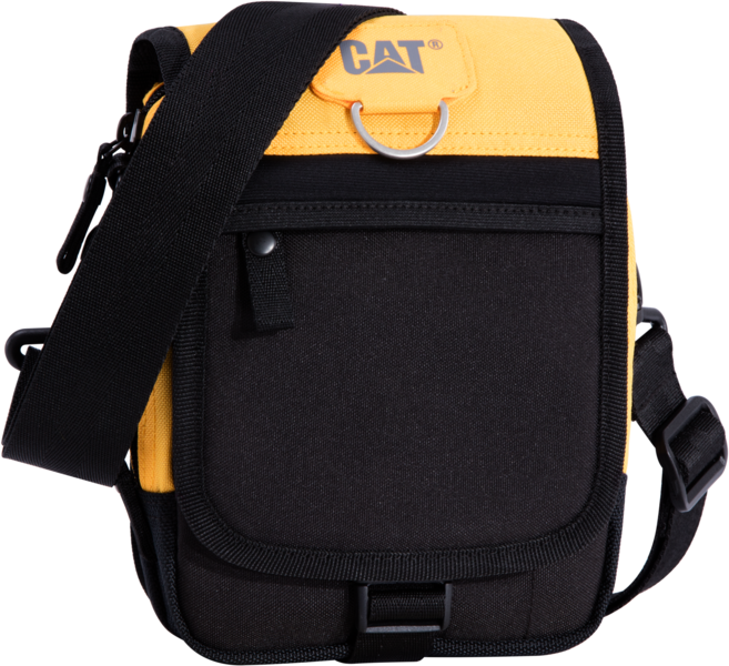 Bag Caterpillar Ronald black with yellow elements
