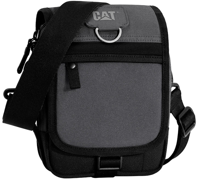 Bag Caterpillar Ronald black with grey elements