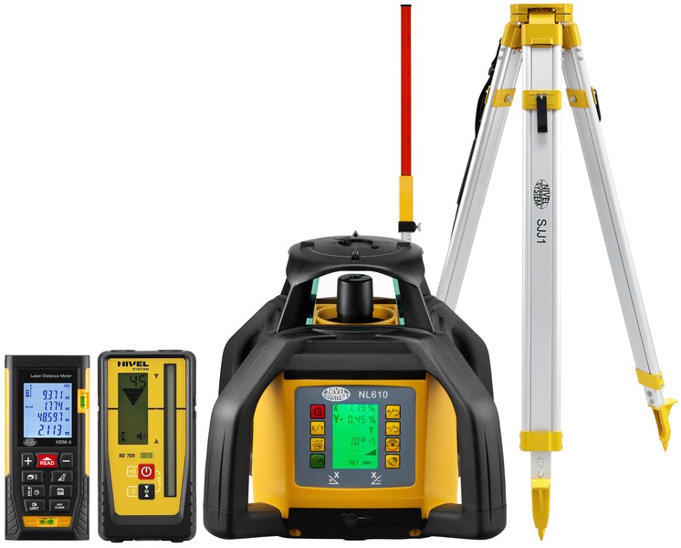 Laser level Nivel System NL610 Digital (+ tripod + laser stave + distance meter)