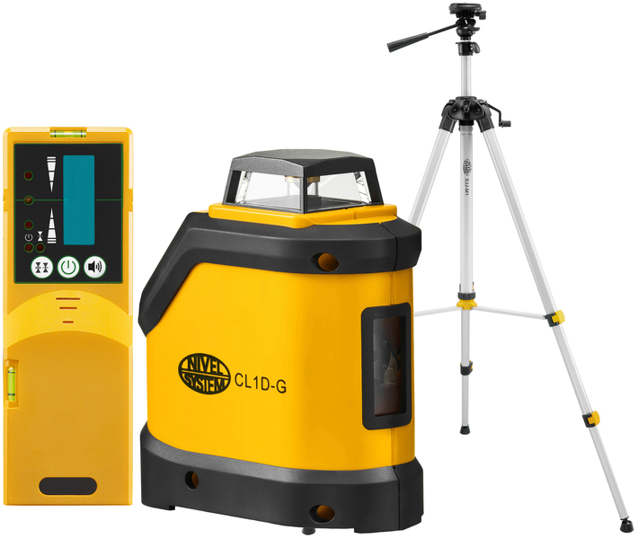 Multi-purpose cross laser Nivel System CL1D-G (+ tripod + laser sensor)