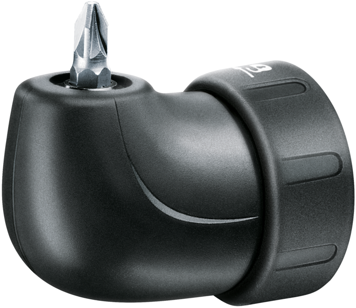 Angle adapter for a screwdriver Bosch IXO