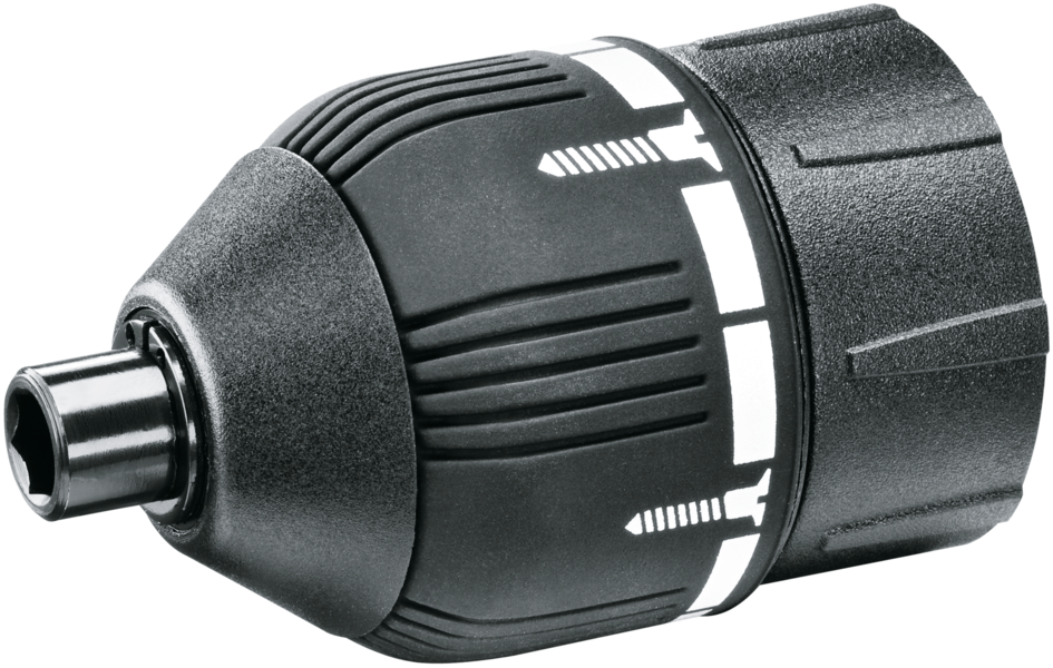 Torque adjusting adapter for a screwdriver Bosch IXO