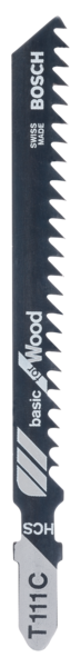 Saw blade T 111 C Basic for Wood Bosch for HCS jigsaws (2 pieces)