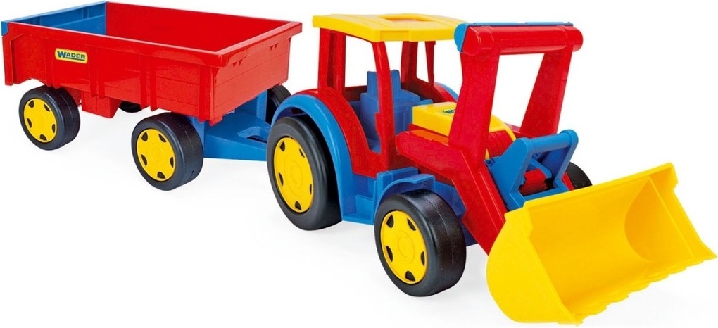 Tractor Gigant with shovel and trailer Wader for children