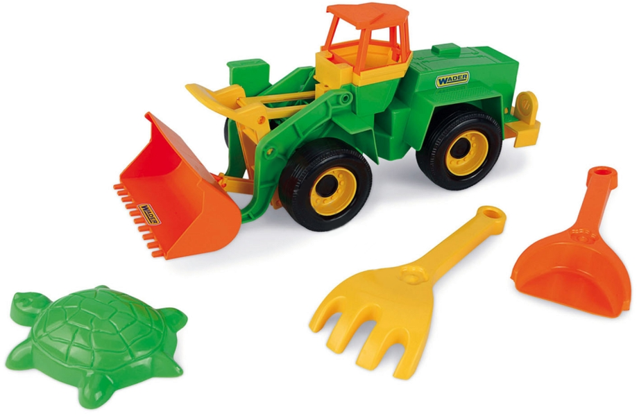 Sand play set with digger Wader