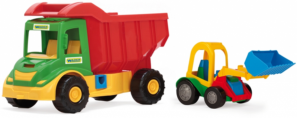 Tipper Multi Truck with digger Buggy Wader for children