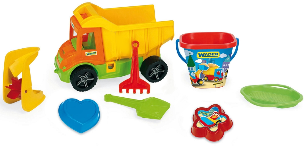 Sand play set with tipper Multi Truck Wader for children