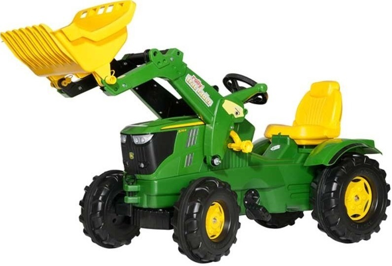 John Deere FarmTrac pedal tractor Rolly Toys + spoon for children