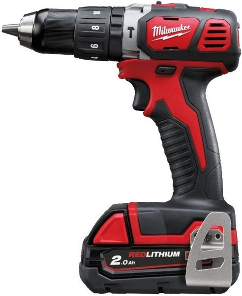 Wiertarko-wkrętarka udarowa Milwaukee M18 BPD-202C (+ 2x akumulator 2 Ah + ładowarka + walizka)