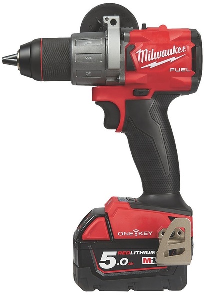 Wiertarko-wkrętarka udarowa Milwaukee Fuel One-key M18 ONEPD2-502X (+ 2x akumulator 5 Ah + ładowarka + walizka)