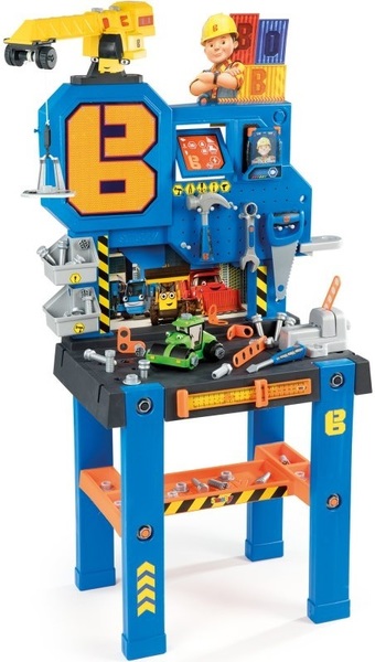 Workshop Bob Builder Bricolo Center Smoby with crane for children