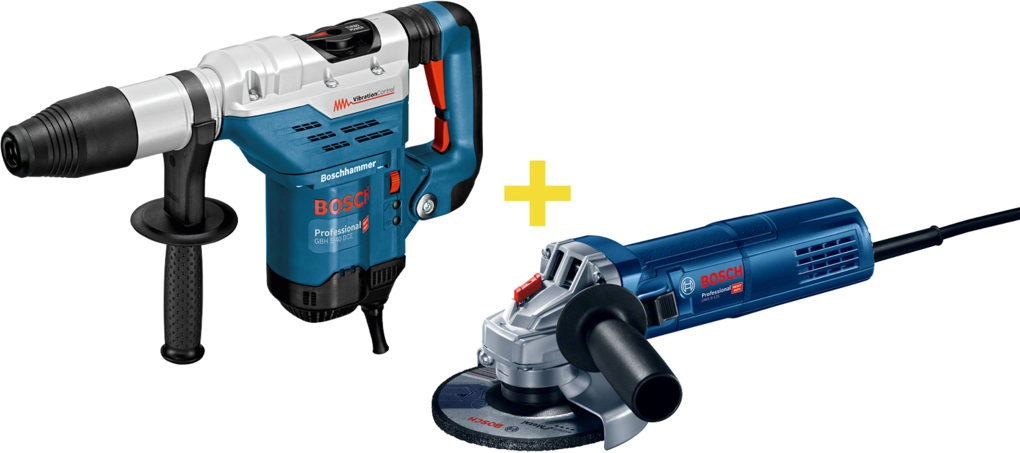 Hammer drill Bosch GBH 5-40 DCE + angle grinder GWS 9-125 Professional
