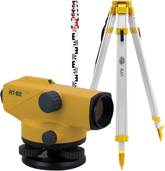 Optical level Topcon AT-B2 (+ tripod, + laser stave)