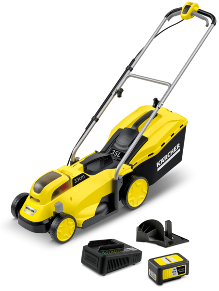 Cordless lawn mower Kärcher LMO 18-33 Battery (+ 5 Ah battery + charger)