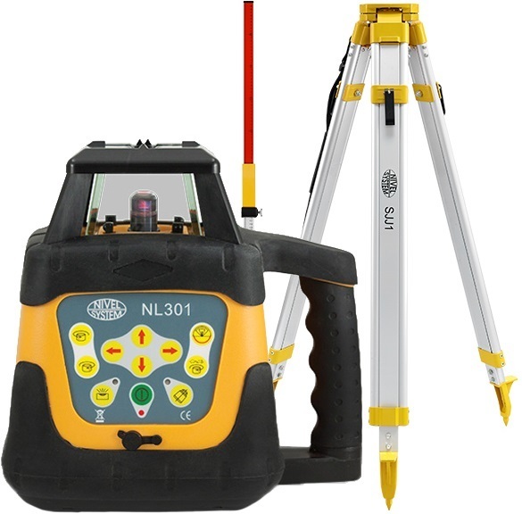 Laser level Nivel System NL301 (+ tripod, + laser stave)
