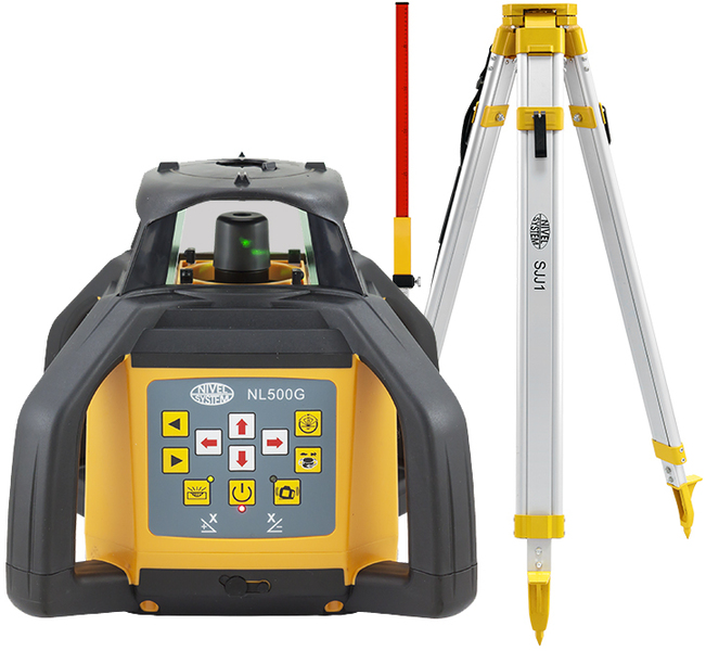 Laser level Nivel System NL500G DIGITAL (+ tripod, + laser stave)