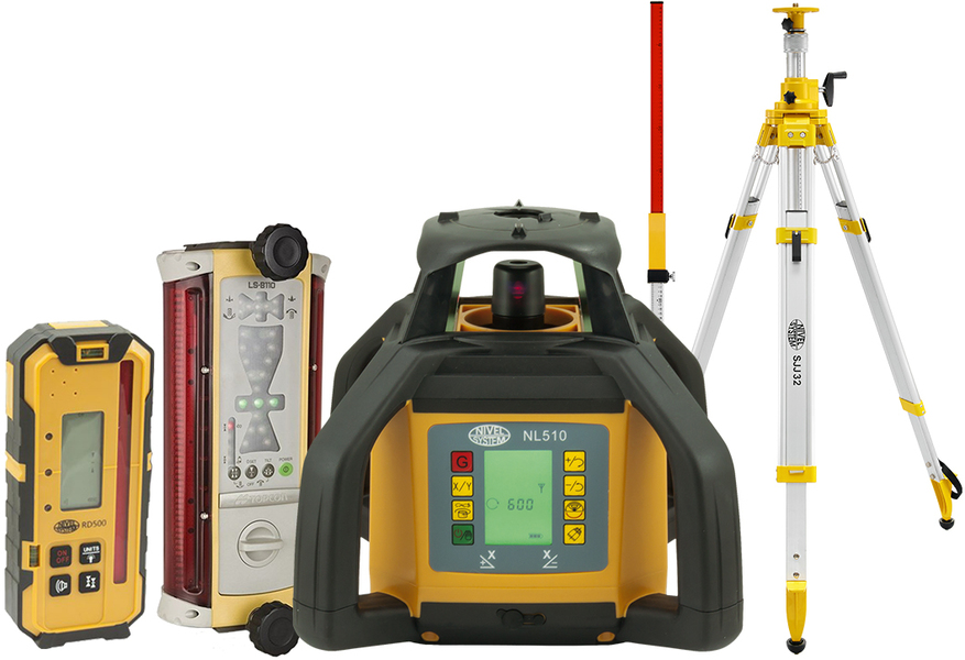 Laser level Nivel System NL510 DIGITAL (+ tripod, + laser stave, + LS-B110 laser sensor)