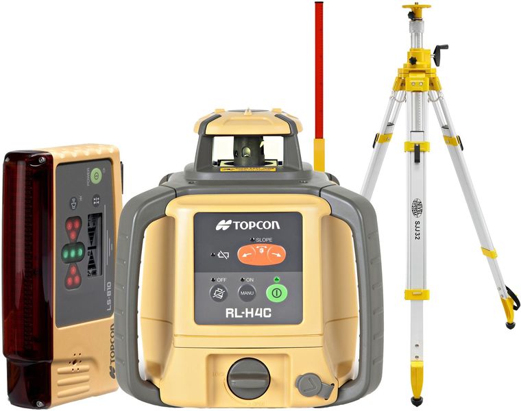 Laser level Topcon RL-H4C (+ tripod, + laser stave, + LS-B10 laser sensor)