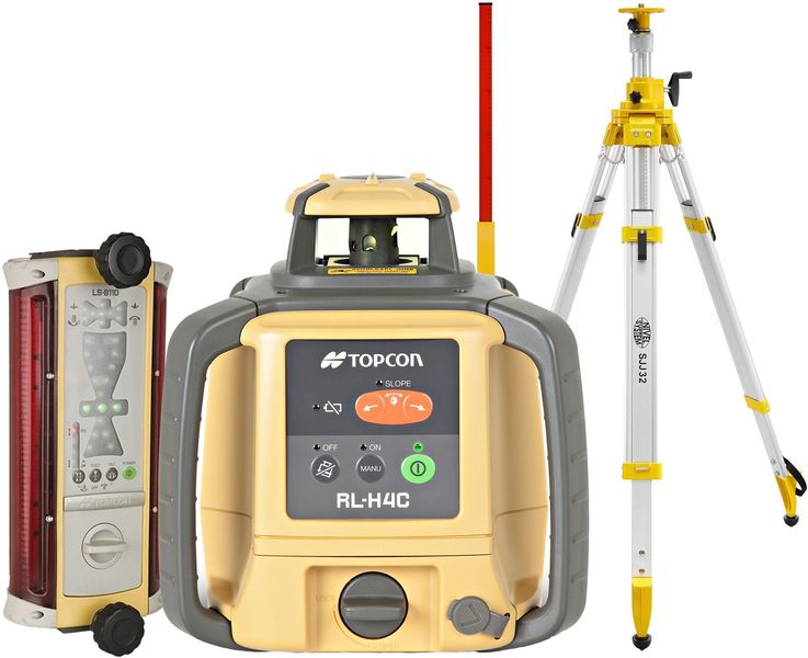 Laser level Topcon RL-H4C (+ tripod, + laser stave, + LS-B110 laser sensor)