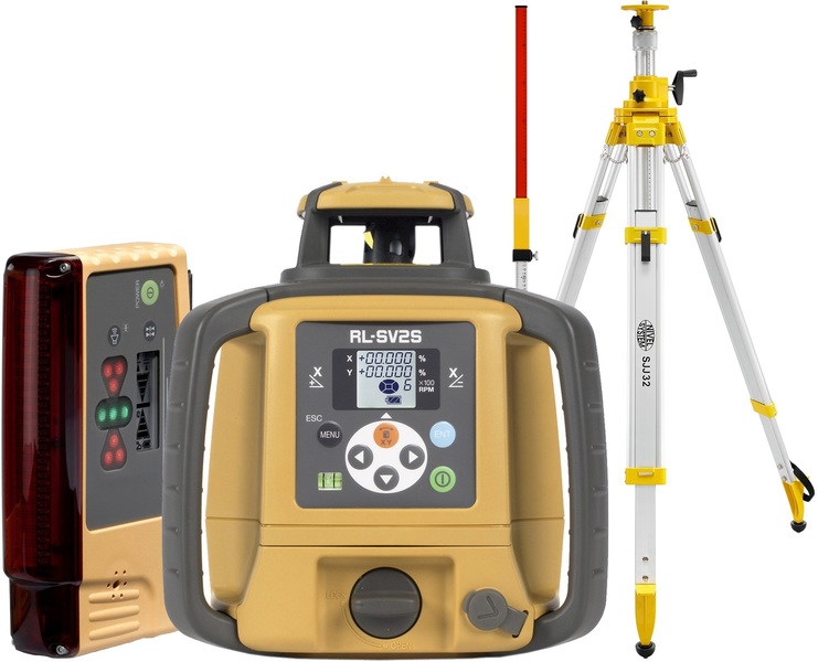 Laser level Topcon RL-SV2S (+ tripod, + laser stave, + LS-B10 laser sensor)