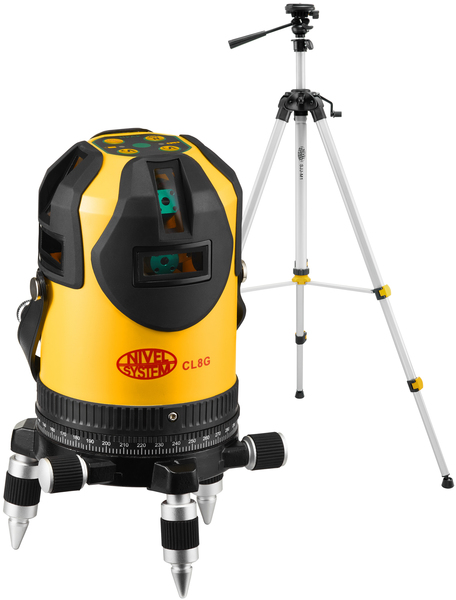 Multi-purpose cross laser Nivel System CL8G (+ tripod)