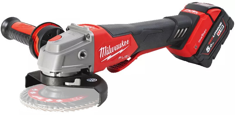 Szlifierka kątowa Milwaukee M18 ONEFSAG125XPDB-502X (+ 2x akumulator 5 Ah + ładowarka + walizka)