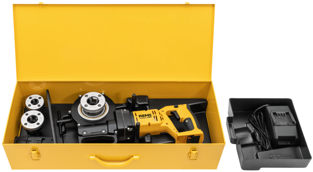 Threader Akku-Amigo 22 V Set Rems R½ - ¾ -1" (+ 9 Ah battery + charger)