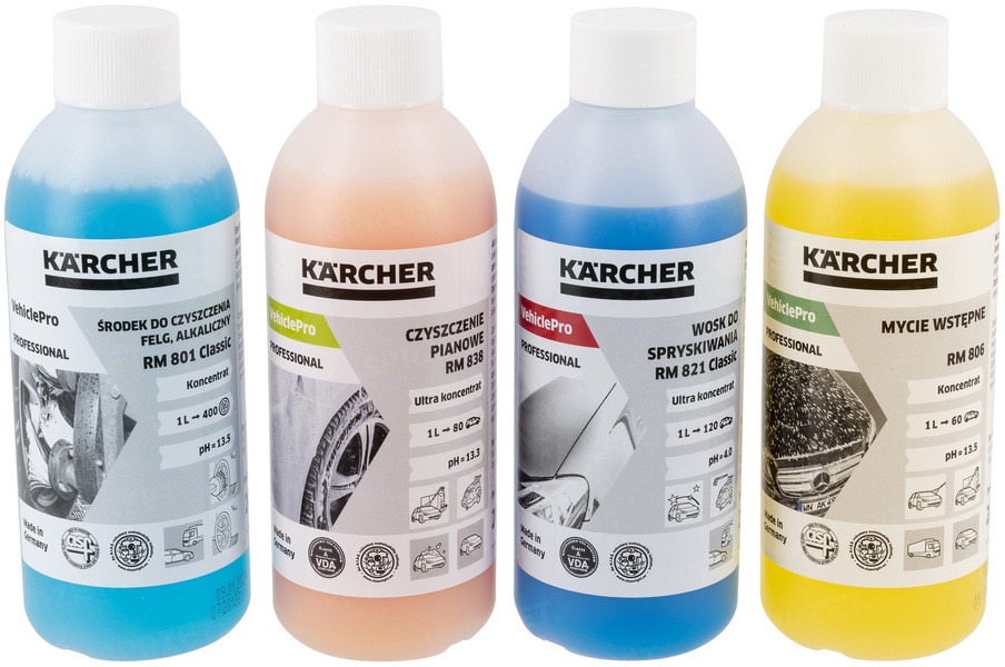 Zestaw do mycia pojazdów Kärcher (+ RM 801 Classic + RM 838 + RM 821 Classic + RM 806)